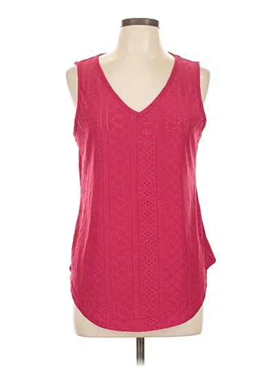 Pre-owned Unbranded Sleeveless Blouse In Pink