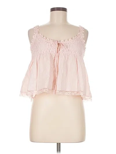 Pre-owned Unbranded Sleeveless Blouse In Pink
