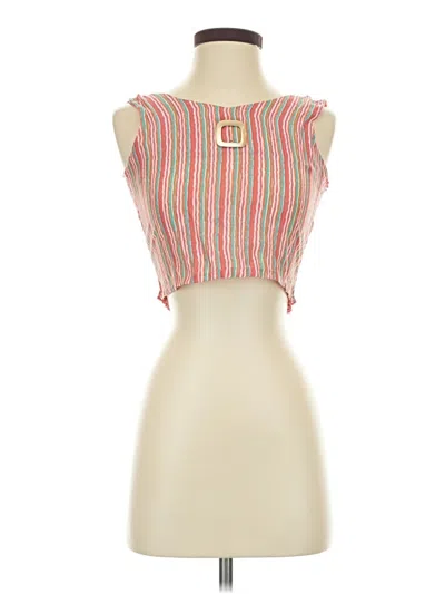 Pre-owned Unbranded Sleeveless Blouse In Pink