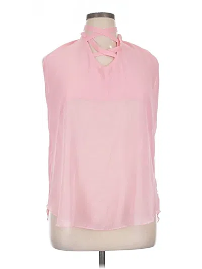Pre-owned Unbranded Sleeveless Blouse In Pink