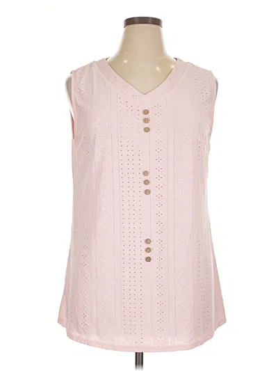 Pre-owned Unbranded Sleeveless Blouse In Pink