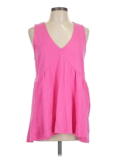 Pre-owned Unbranded Sleeveless Blouse In Pink
