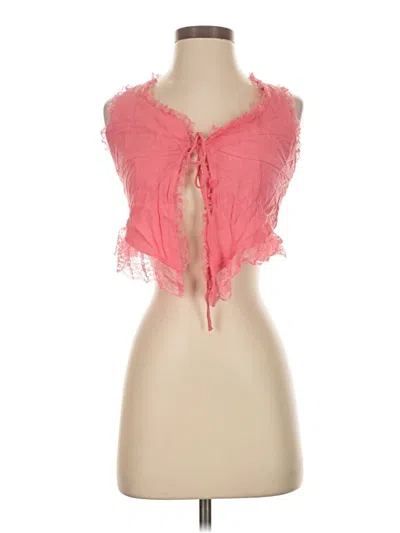 Pre-owned Unbranded Sleeveless Blouse In Pink