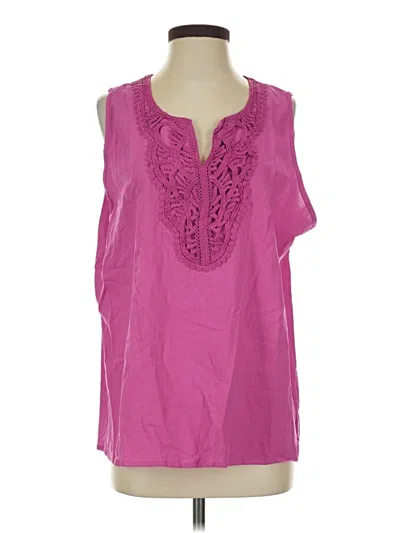 Pre-owned Unbranded Sleeveless Blouse In Pink