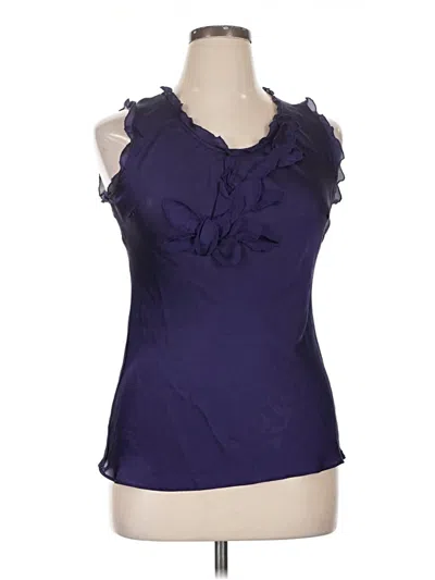 Pre-owned Unbranded Sleeveless Blouse In Purple