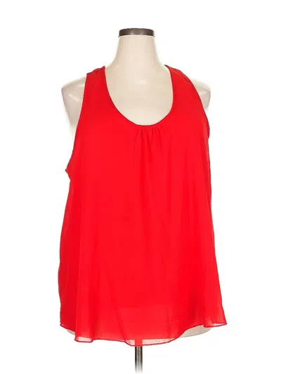 Pre-owned Unbranded Sleeveless Blouse In Red