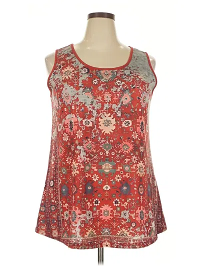 Pre-owned Unbranded Sleeveless Blouse In Red