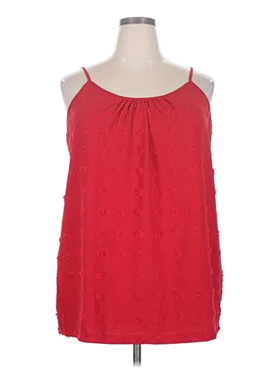 Pre-owned Unbranded Sleeveless Blouse In Red