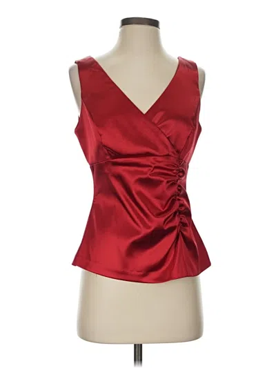 Pre-owned Unbranded Sleeveless Blouse In Red