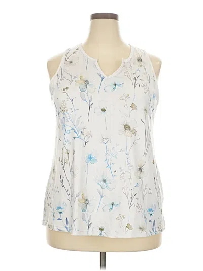 Pre-owned Unbranded Sleeveless Blouse In Silver
