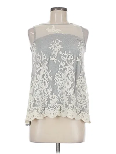 Pre-owned Unbranded Sleeveless Blouse In Silver