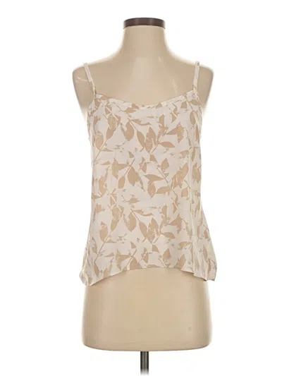 Pre-owned Unbranded Sleeveless Blouse In Tan