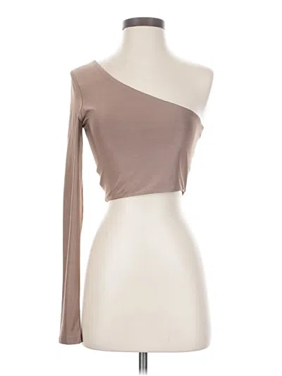 Pre-owned Unbranded Sleeveless Blouse In Tan