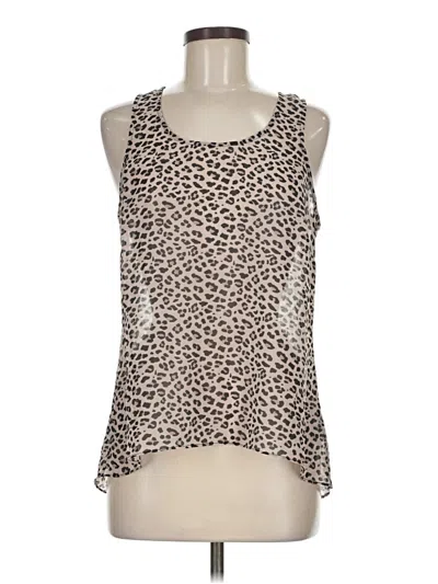 Pre-owned Unbranded Sleeveless Blouse In Tan