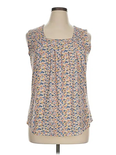 Pre-owned Unbranded Sleeveless Blouse In Tan