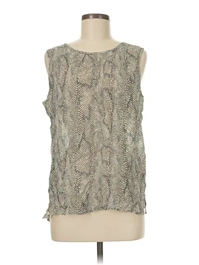 Pre-owned Unbranded Sleeveless Blouse In Tan