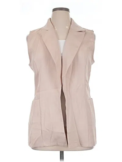 Pre-owned Unbranded Sleeveless Blouse In Tan