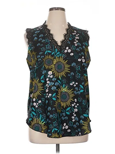 Pre-owned Unbranded Sleeveless Blouse In Teal