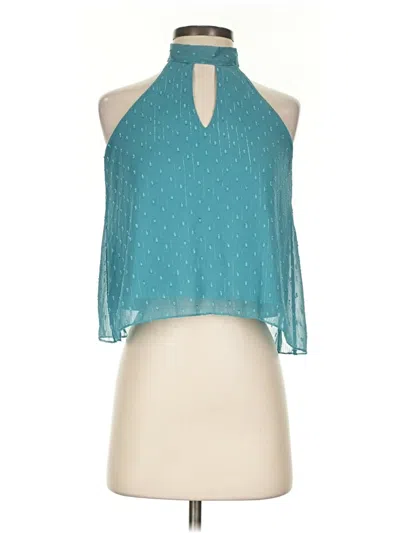Pre-owned Unbranded Sleeveless Blouse In Teal