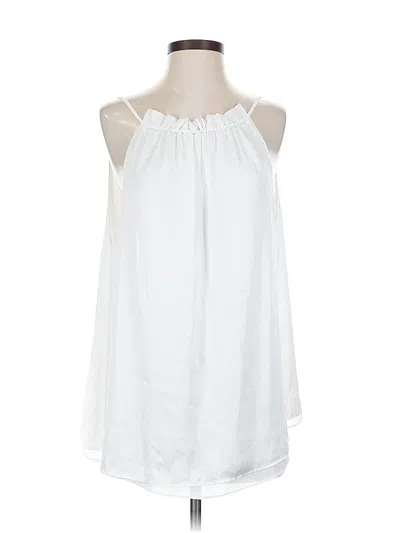 Pre-owned Unbranded Sleeveless Blouse In White