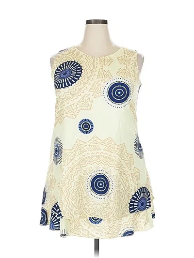 Pre-owned Unbranded Sleeveless Blouse In White