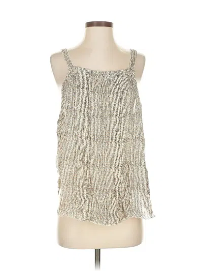 Pre-owned Unbranded Sleeveless Blouse In White