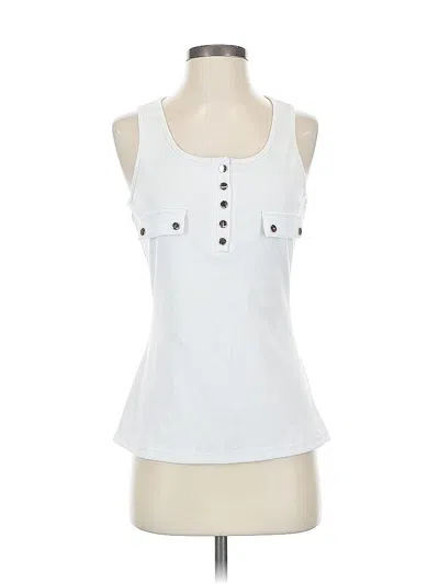 Pre-owned Unbranded Sleeveless Blouse In White