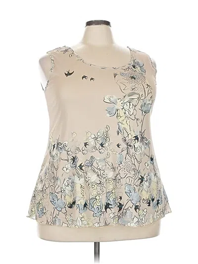 Pre-owned Unbranded Sleeveless Blouse In White