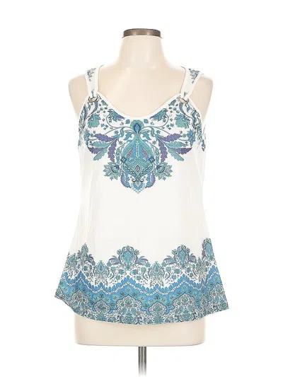 Pre-owned Unbranded Sleeveless Blouse In White