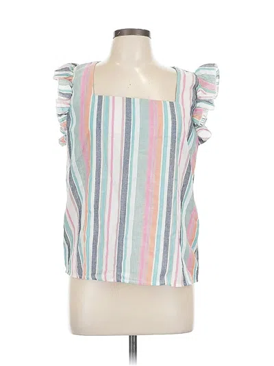 Pre-owned Unbranded Sleeveless Blouse In White