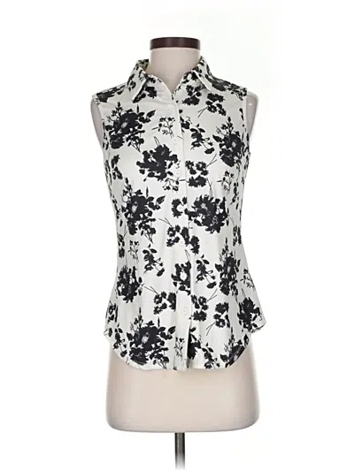 Pre-owned Unbranded Sleeveless Blouse In White