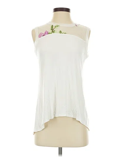 Pre-owned Unbranded Sleeveless Blouse In White