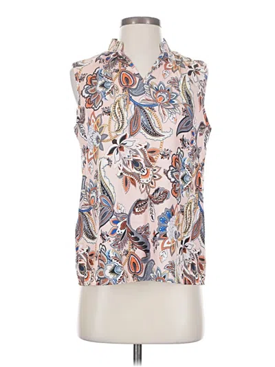 Pre-owned Unbranded Sleeveless Blouse In White