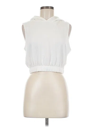 Pre-owned Unbranded Sleeveless Blouse In White