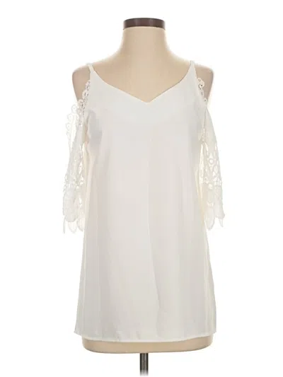 Pre-owned Unbranded Sleeveless Blouse In White