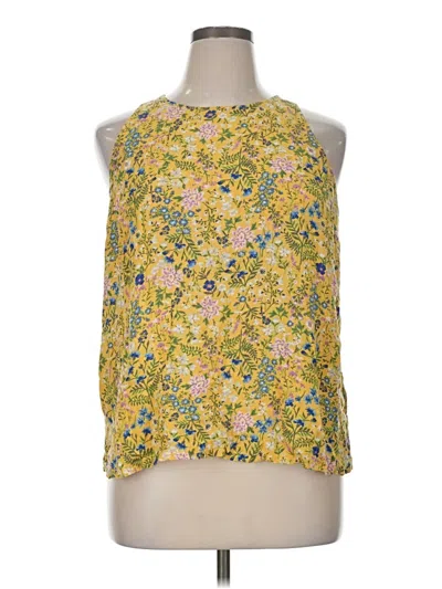 Pre-owned Unbranded Sleeveless Blouse In Yellow