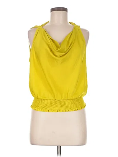 Pre-owned Unbranded Sleeveless Blouse In Yellow