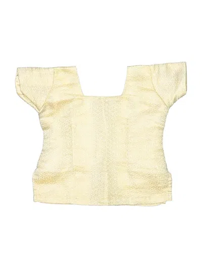 Pre-owned Unbranded Kids' Sleeveless Blouse In Yellow