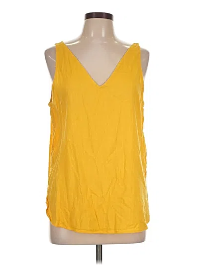 Pre-owned Unbranded Sleeveless Blouse In Yellow