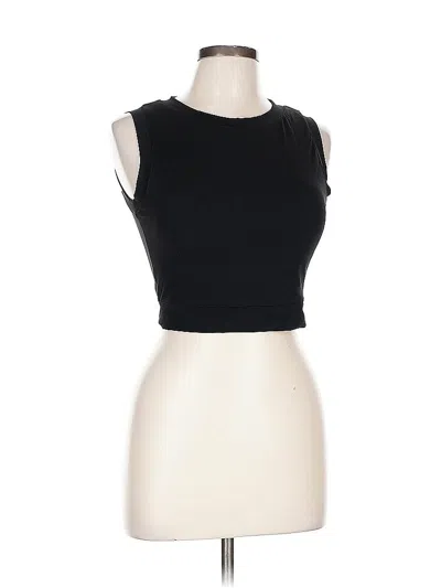 Pre-owned Unbranded Sleeveless T-shirt In Black