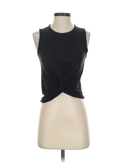 Pre-owned Unbranded Sleeveless T-shirt In Black