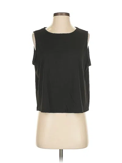 Pre-owned Unbranded Sleeveless T-shirt In Black