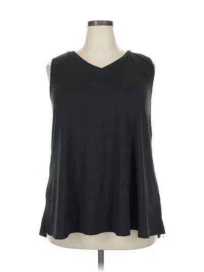 Pre-owned Unbranded Sleeveless T-shirt In Black