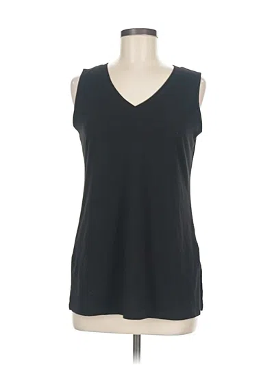 Pre-owned Unbranded Sleeveless T-shirt In Black