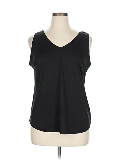 Pre-owned Unbranded Sleeveless T-shirt In Black