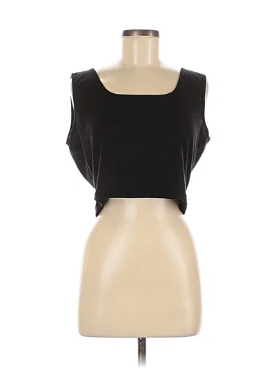 Pre-owned Unbranded Sleeveless T-shirt In Black