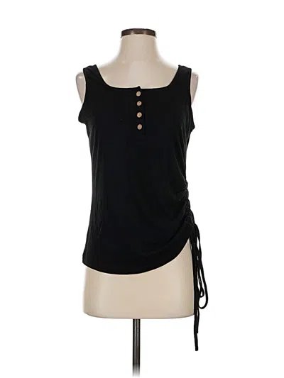 Pre-owned Unbranded Sleeveless T-shirt In Black