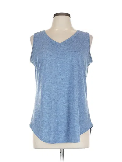 Pre-owned Unbranded Sleeveless T-shirt In Blue