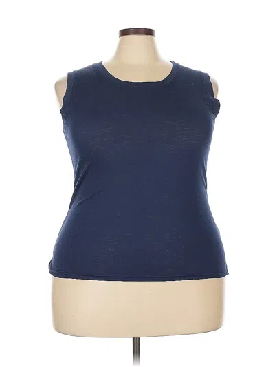 Pre-owned Unbranded Sleeveless T-shirt In Blue