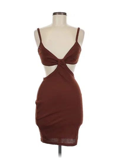 Pre-owned Unbranded Sleeveless T-shirt In Brown